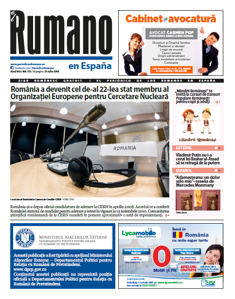 Numărul 173 al Ziarului El Rumano, descarcă aici!