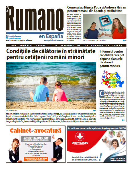 Numărul 218 al Ziarului El Rumano, descarcă aici!
