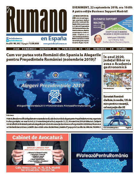 Numărul 242 al Ziarului El Rumano, descarcă aici!