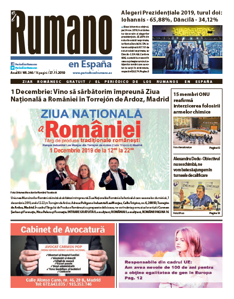 Numărul 246 al Ziarului El Rumano, descarcă GRATUIT aici!