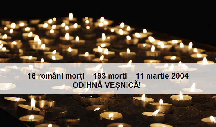 18 ani de la atentatele teroriste de la Madrid printre victime, 16 români și-au pierdut viața-stire