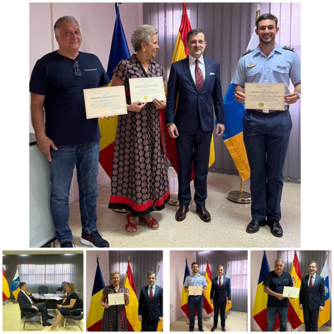 Ambasada României în Regatul Spaniei continuă să recunoască meritele deosebite ale unor persoane care fac cinste României