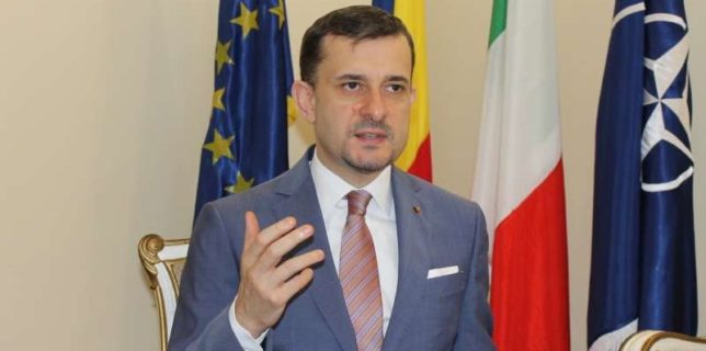 Ambasadorul României în Italia felicită ''România europeană'' şi pe ''toţi românii care cultivă sentimentul omeniei''
