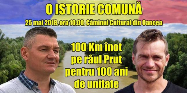 Avram Iancu şi Ion Lazarenco Tiron vor înota împreună 100 de km pe Prut