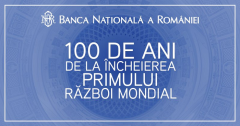 BNR lansează o monedă din aur cu tema 100 de ani de la încheierea Primului Război Mondial