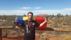 Botoşani: Ceremonie de întâmpinare a pompierului Iulian Rotariu, câştigatorul ultramaratonului 'The track'