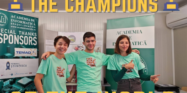 Braşov: Elevii Academiei de Informatică - locul I la Olimpiada Internaţională de Robotică