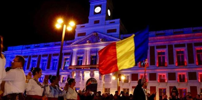 Centenarul Marii Uniri, sărbătorit de Ambasada României la Madrid, la Puerta del Sol