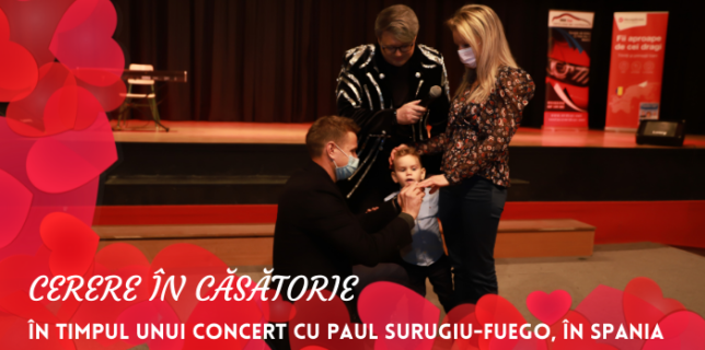 Cerere în Căsătorie, în timpul unui Concert cu Paul Surugiu-Fuego, în Spania