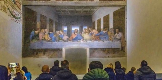 Leonardo da Vinci Last Dinner Painting, Milan, Italy