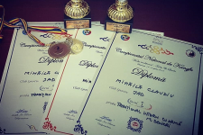Claudiu Mihăilă a câștigat 2 medalii de AUR la Campionatul Național de KUNG FU din București