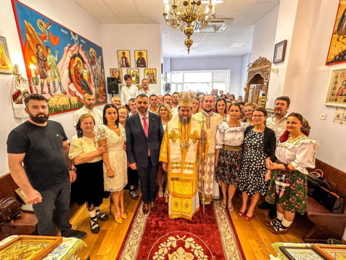 Consulul general al României la Bilbao la Sfânta Liturghie arhierească în Castro Urdiales