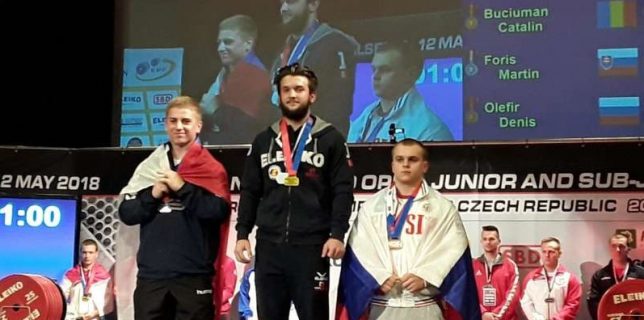 Cătălin Buciuman, (CS Unirea Alba Iulia), medaliat cu aur la CE de powerlifting din Cehia