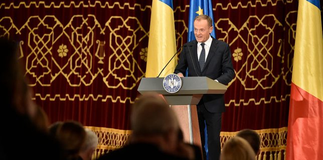 Discursul președintelui Donald Tusk la ceremonia de deschidere a Președinției României la Consiliul Uniunii Europene
