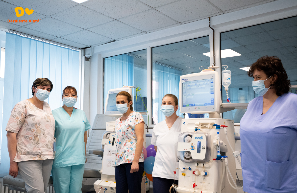 Dăruiește Viață două aparate de hemodializă unice în România aduse la Spitalul Marie Curie în premieră! 2