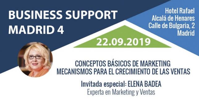 EVENTO, 22 de septiembre de 2019, 10 00h BUSINESS SUPPORT MADRID IV