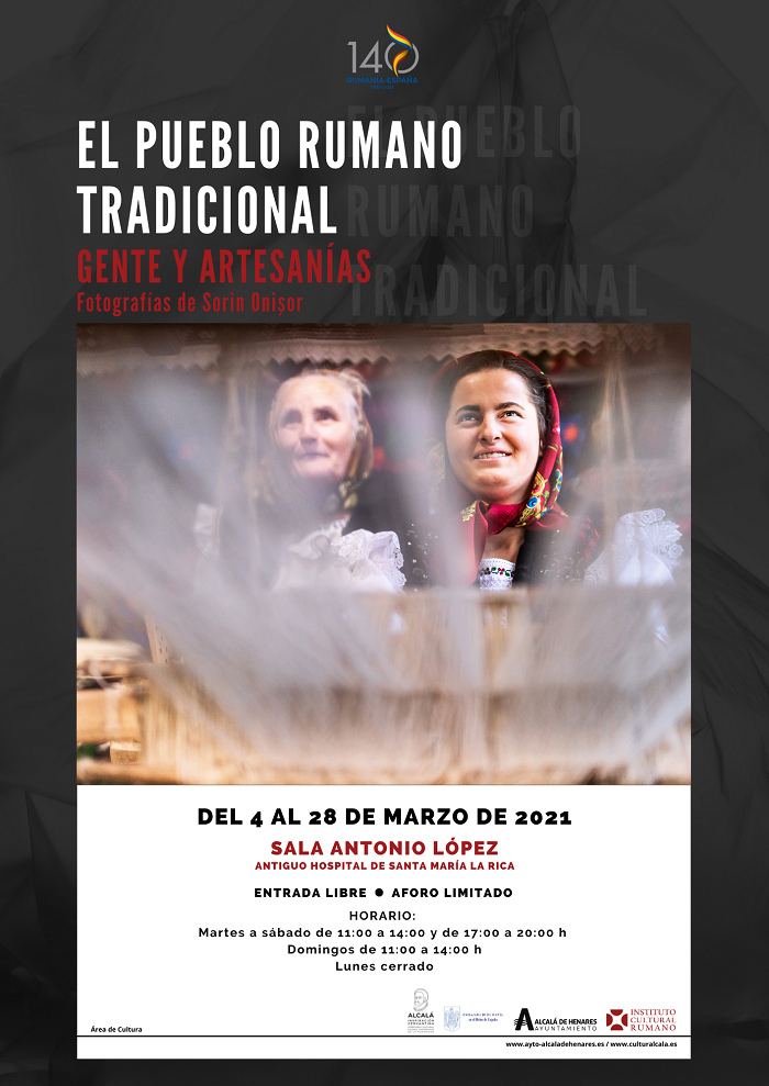 Exposición Alcalá de Henares EL PUEBLO RUMANO TRADICIONAL GENTE Y ARTESANÍAS Fotografías de Sorin Onişor-poster