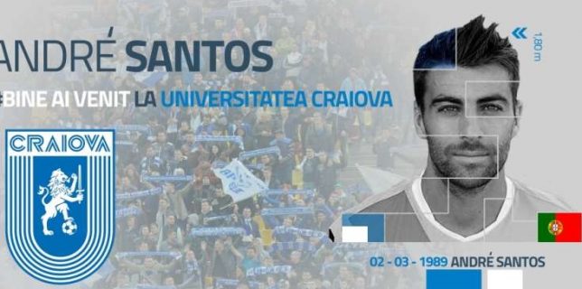 Fotbal – CS Universitatea Craiova l-a transferat pe portughezul Andre Santos