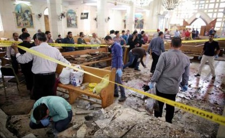 Gruparea Statul Islamic a revendicat cele două atacuri asupra bisericilor creștine din Egipt