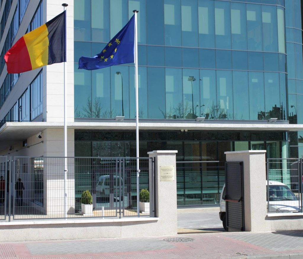 Hartă interactivă a oficiilor consulare românești din Spania