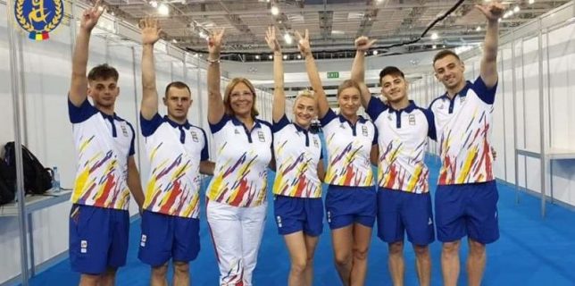 Jocurile Europene 2019 România, medaliată cu bronz la gimnastică aerobică, în proba de grup