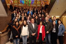 León: García-Prieto recibe a un grupo de alumnos de Rumanía, Italia y Finlandia de intercambio con el IES Padre Isla