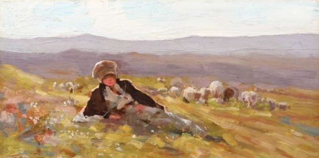 Lucrarea Ciobănaş cu turma de oi de Nicolae Grigorescu, adjudecată la 40.000 de euro