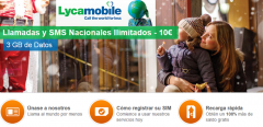 Lycamobile lanza 3 GB y llamadas ilimitadas por 10 € al mes