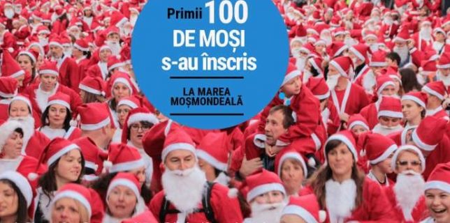 Marea MoşMondeală – Primul maraton cu Moşi Crăciun din Sibiu