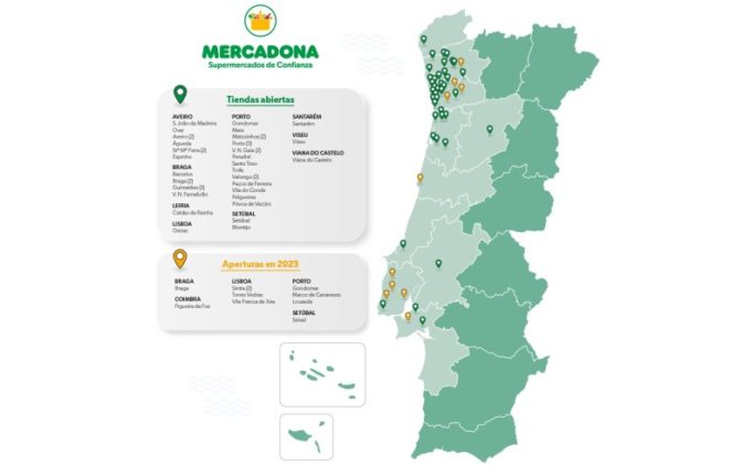 Mercadona va deschide 10 noi magazine în Portugalia, în 2023!