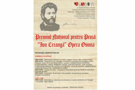 Neamț – Premiul Național pentru Proză ”Ion Creangă” va marca 180 ani de la nașterea marelui scriitor