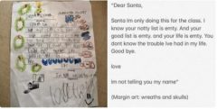 O scrisoare către Moș Crăciun plină de scepticism a unui băiețel american face impresie pe social media