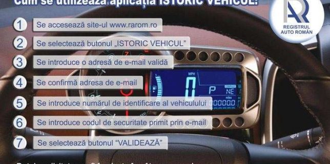 RAR lansează aplicaţia prin care se poate afla istoricul de daune al vehiculelor înmatriculate în România