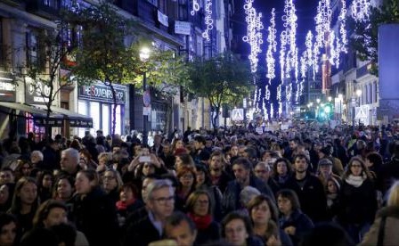 Spania – Mii de persoane au protestat la Madrid față de violențele împotriva femeilor