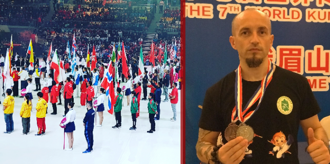 Sportivul Claudiu Mihăilă a câștigat 2 medalii pentru România la Campionatul Mondial de Arte Marțiale din China
