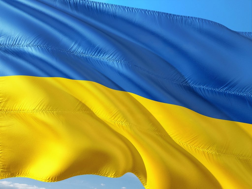 Steagul Ucrainei - arborat la MAE român: Un stat ucrainean suveran şi independent rămâne o prioritate