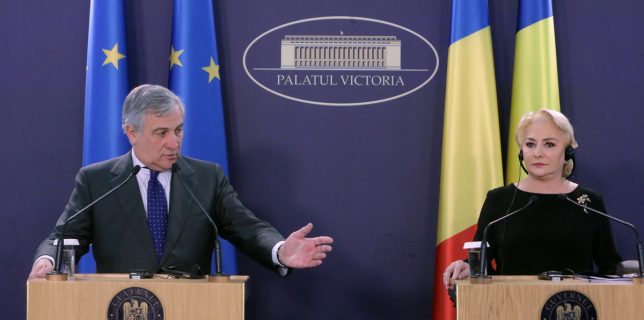 Tajani, la Bucureşti – Ne dorim ca prima preşedinţie a României la Consiliul UE să fie un succes