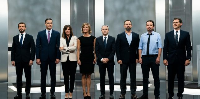 ”Toţi contra toţi” sau cum a arătat unica dezbatere electorală televizată din Spania (EFE)