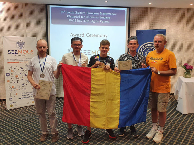 U. Babeș-Bolyai: Medalii de aur și argint pentru reprezentanții Facultății de Matematică și Informatică la SEEMOUS 2021
