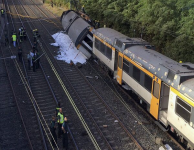 VIDEO Un tren a deraiat în nordul Spaniei; cel puțin patru morți