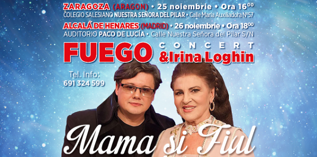 Vino și TU la un Concert excepțional în Spania cu îndrăgiții artiști Fuego și Irina Loghin-online