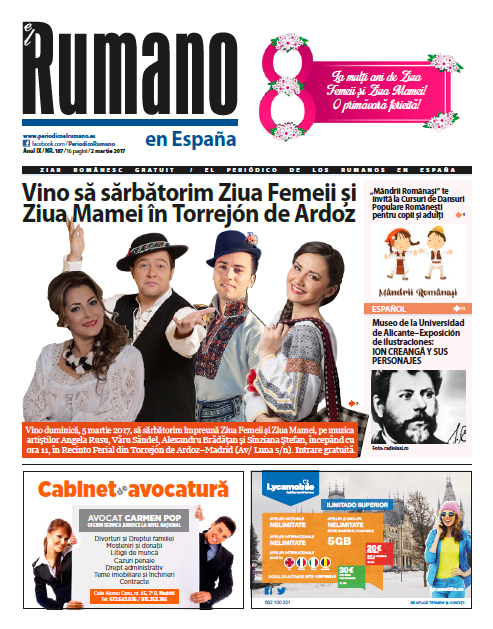 Numărul 187 al Ziarului El Rumano, descarcă aici!