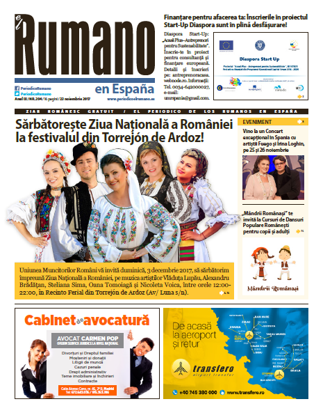 Numărul 204 al Ziarului El Rumano, descarcă aici!
