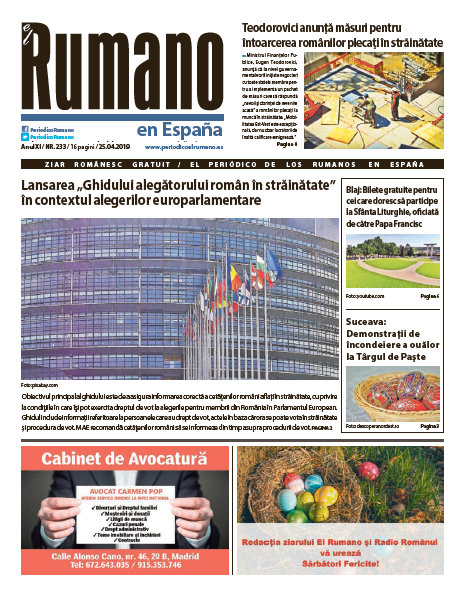 Numărul 233 al Ziarului El Rumano, descarcă aici!