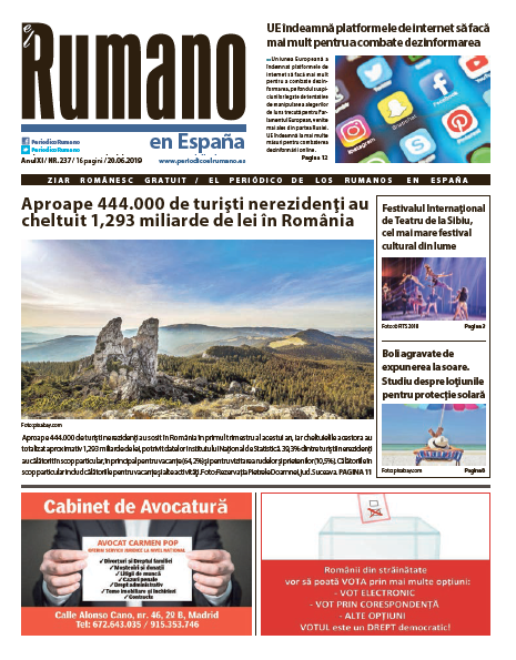 Numărul 237 al Ziarului El Rumano, descarcă aici!