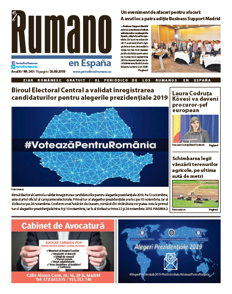 Numărul 243 al Ziarului El Rumano, descarcă aici!