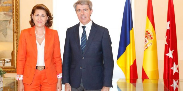 Întrevederea ambasadorului României în Regatul Spaniei cu Președintele Comunității Autonome Madrid, Ángel Garrido García